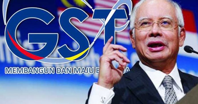 Najib cadang GST diperkenal semula