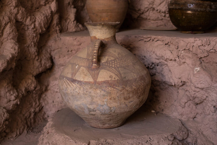 Old,Clay,Pot.,Ancient,Terracotta,Pot,From,The,Excavations.,Painted
